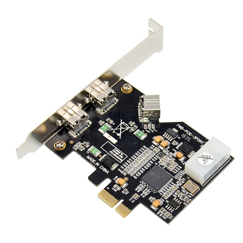 Imagem -05 - Video Capture Expansion Card Pci Express 1394b Portas Pci-e x1 para 1394b Controlador Xio2213azay Chipconjunto para Firewire 800