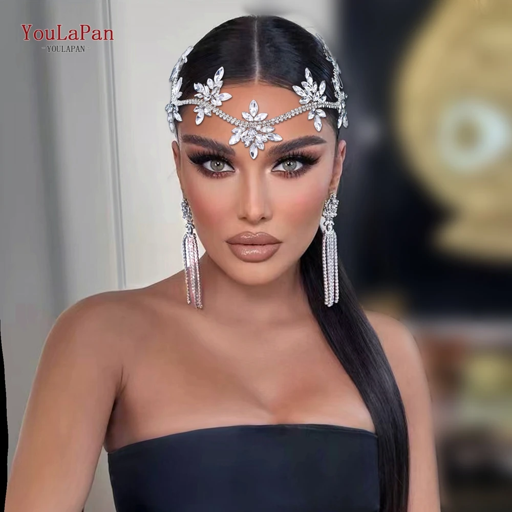 

YouLaPan Sparkling Rhinestone Hair Comb Wedding Bridal Headwear Women Fashion Hair Accessories Party Handmade Headband HP618
