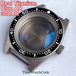 41mm 62mas Uhrengehäuse Titan für nh35 nh36 nh38 eta2824 sw200 pt5000 Anti allergie ar gewölbter Saphirglas 30atm wasserdicht