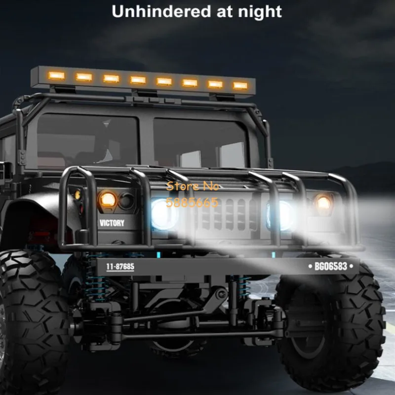 High Speed 4WD Crawler SUV Alloy Metal RC Truck 1:12 LED Lighting Waterproof Climbing Off Road Radio Remote Control Car Truck
