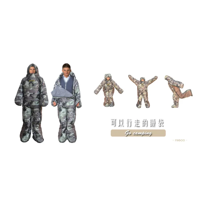 Humanoid Walking Camping Camping Outdoor Sleeping Bag for Going out Hospital Watch Night Watch Temporary Rest Human Mummy Sleepi