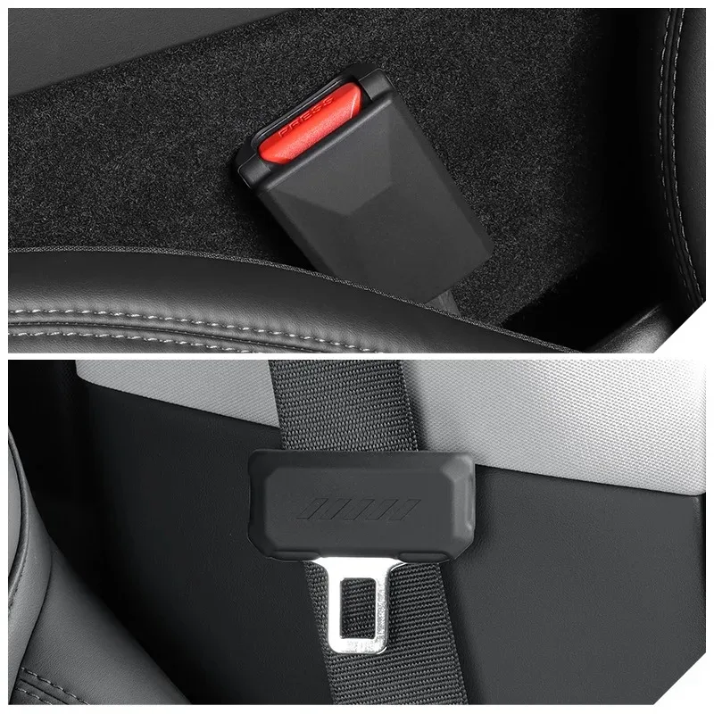For Tesla Model 3 Highland Model Y/YL Juniper 2025 Silicone Seat Belt Buckle Car All Inclusive Seat Belt Buckle Protective Cover