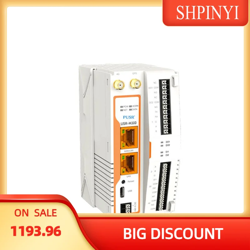 PUSR USR-M300 Edge IoT Gateway Edge Computing Bis zu 2000 Datenpunkte NODE-RED Low-Code-Programmierung