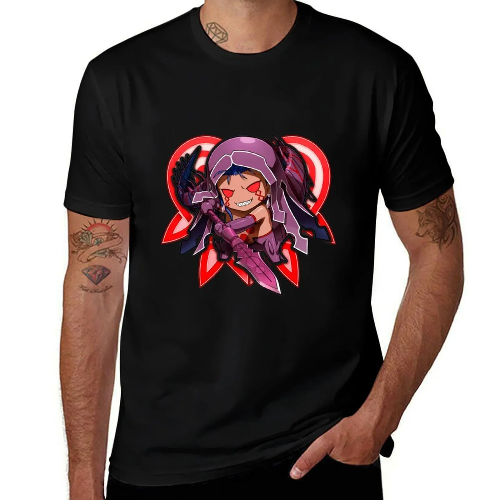 

Fate Grand Order - Cu Chulainn Chibi alter T-Shirt Trendy Print Short Sleeve T-Shirt