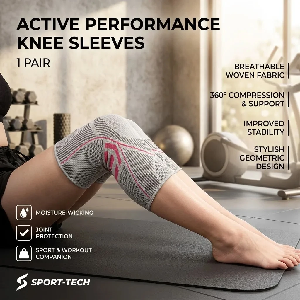 1PCS Knee Brace Knee Sleeve Support For Men And Women Knee Pads For Running, Hiking Meniscus Tear Arthritis Joint