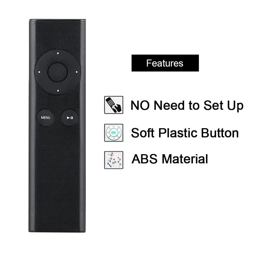 Remote Control for Apple TV 4K HD TV 1st 2nd 3rd 4th 5th TV2 TV3 Box for iPhone iPad Mac MacBook MC377LL/A A2169 A1842 A1625