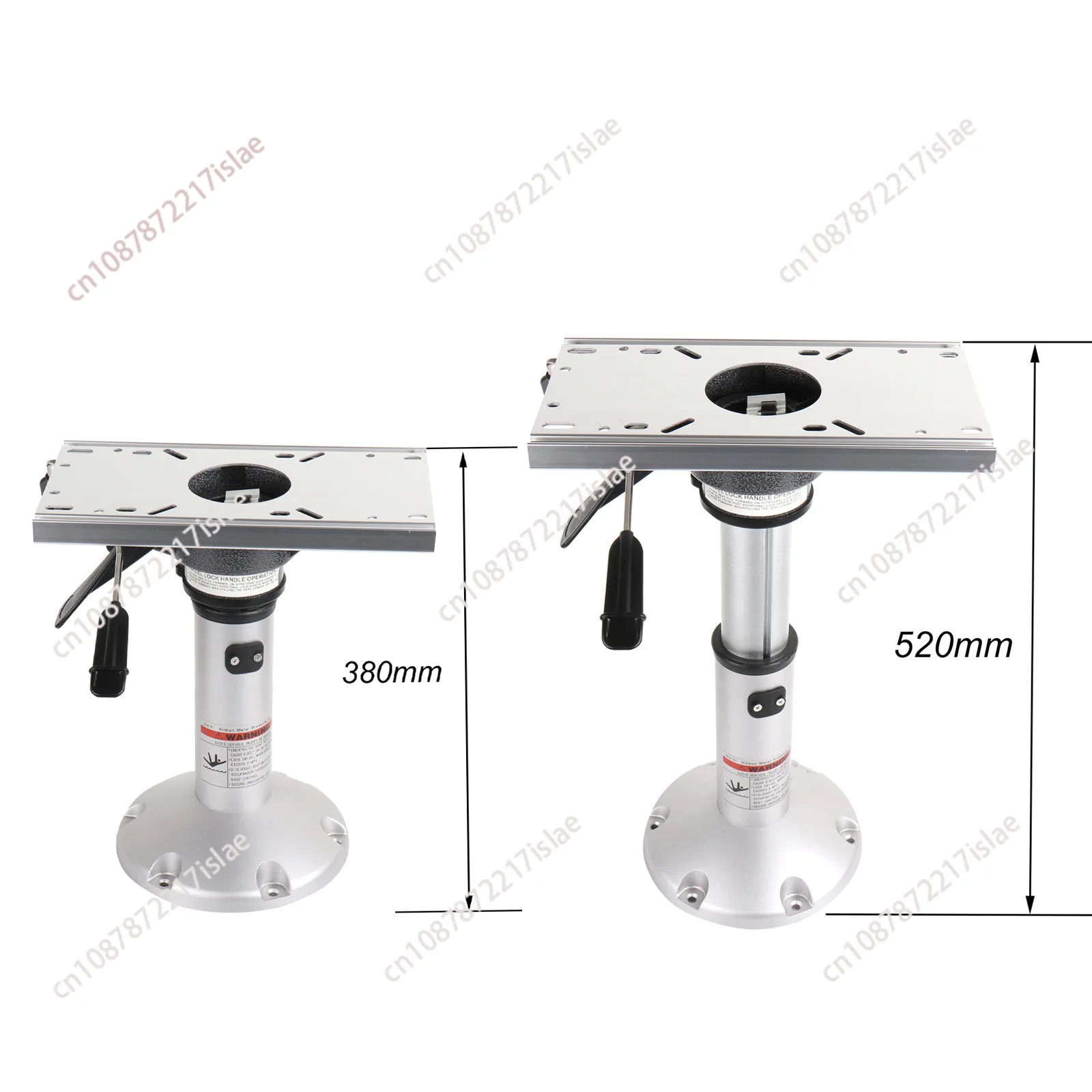 Marine Wholesale Aluminum Adjustable Base for Marine Seat Air Rise Marine Seat Base