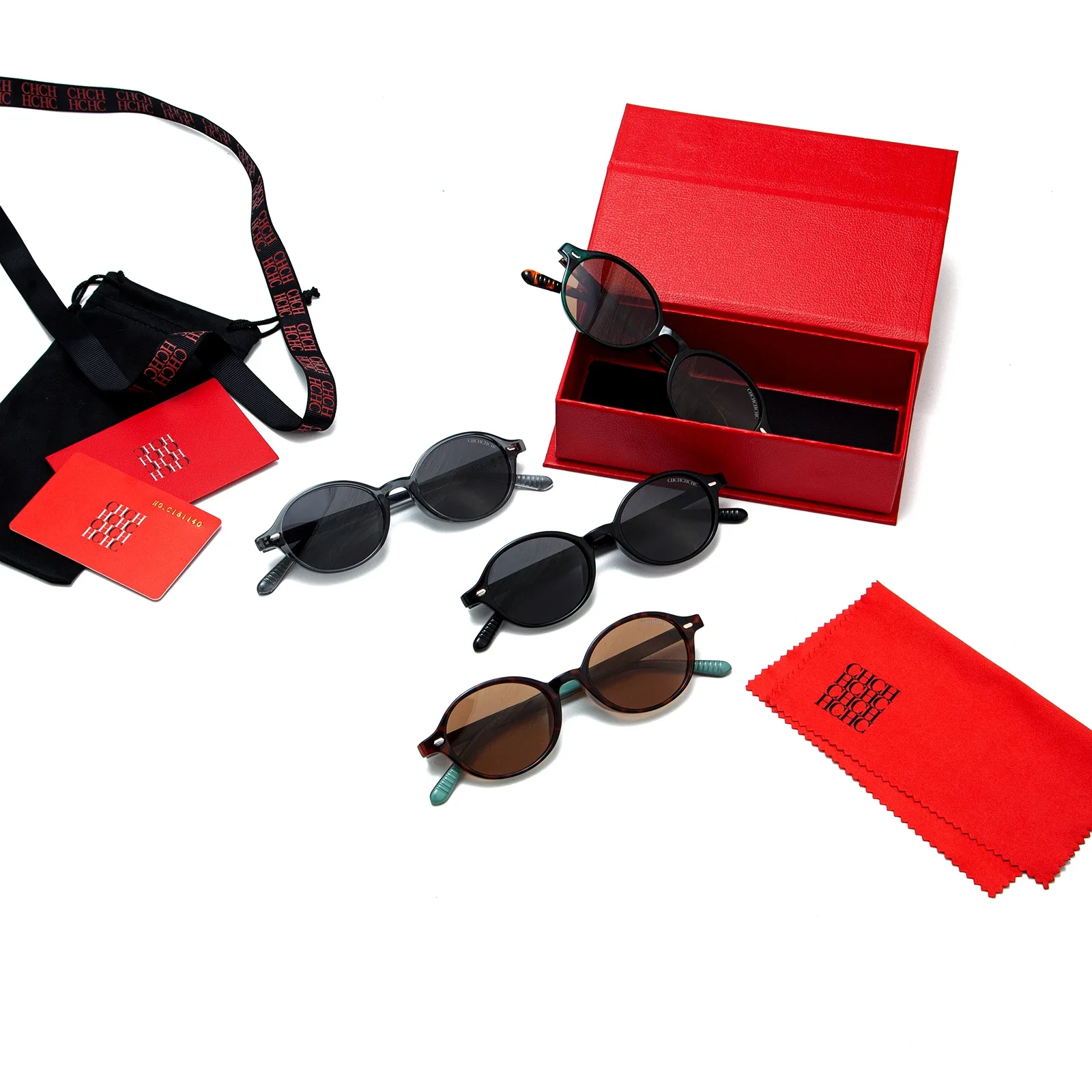 The Korean Trend Brand Retro Oval Sunglasses Personalized Gift Box Is Beautifully Packaged And Suitable For Women's Daily Wear