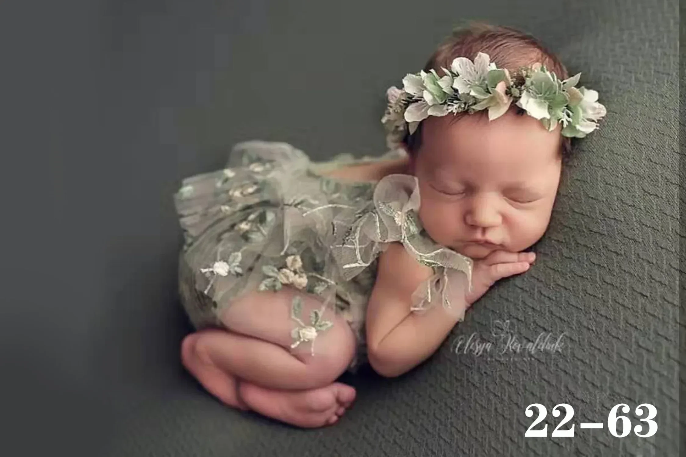 Newborn Photography Props Hat Baby Lace Romper Bodysuits Outfit Photography Girl Dress Photo Shoot Costume