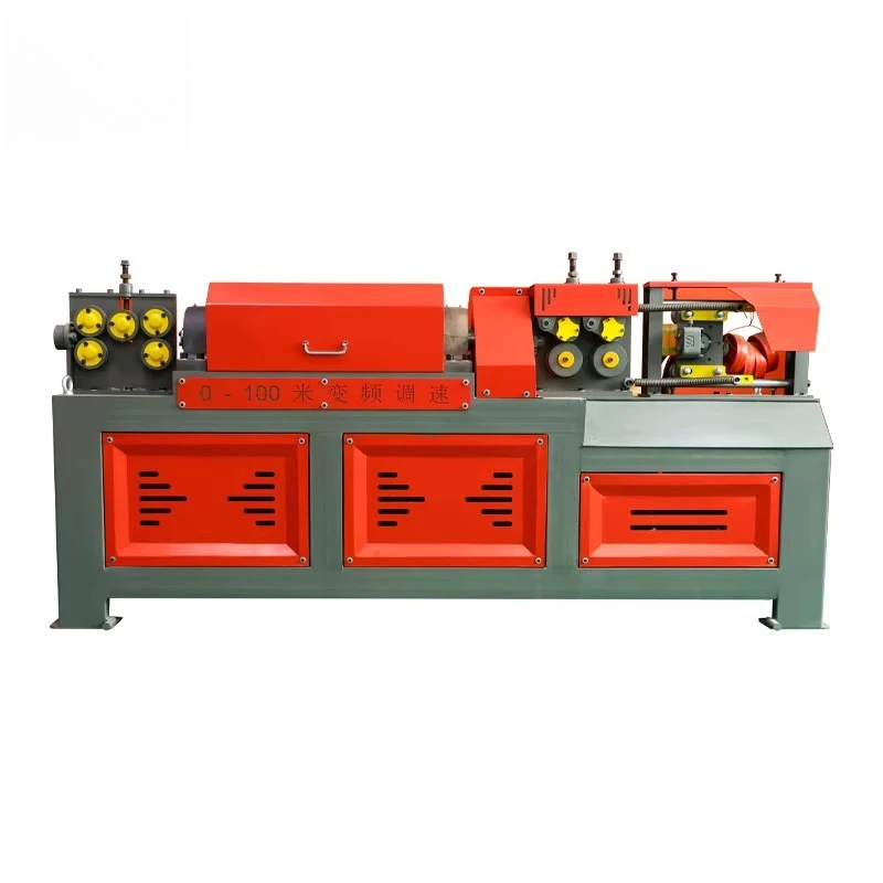 CNC Automatic Steel Bar Straightener Cutter Motor Core Frequency Control High-Speed Wire Straightening Machine