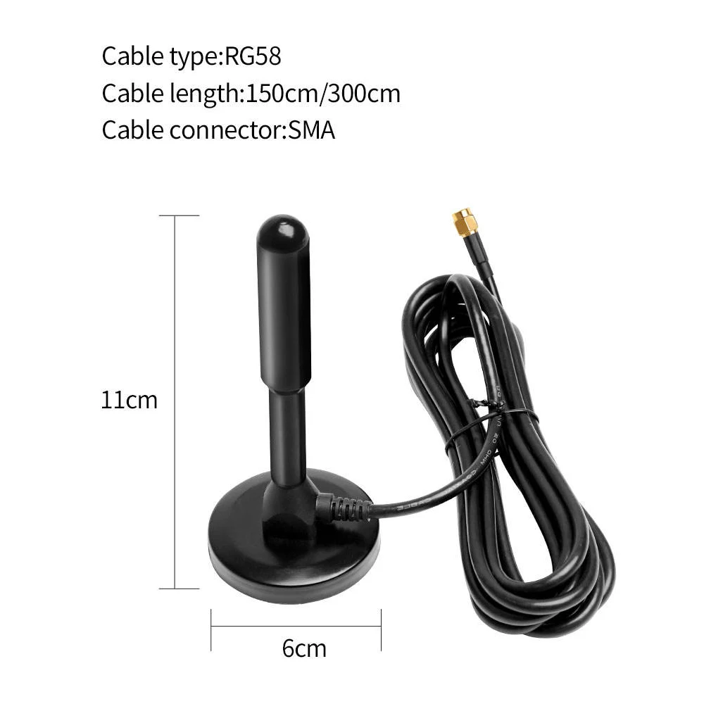 Omni-antena con ventosa para exteriores, antena LORA de alta ganancia, varilla de cobre puro de 35dbi, gran Base magnética aérea, 868MHz, 915MHz