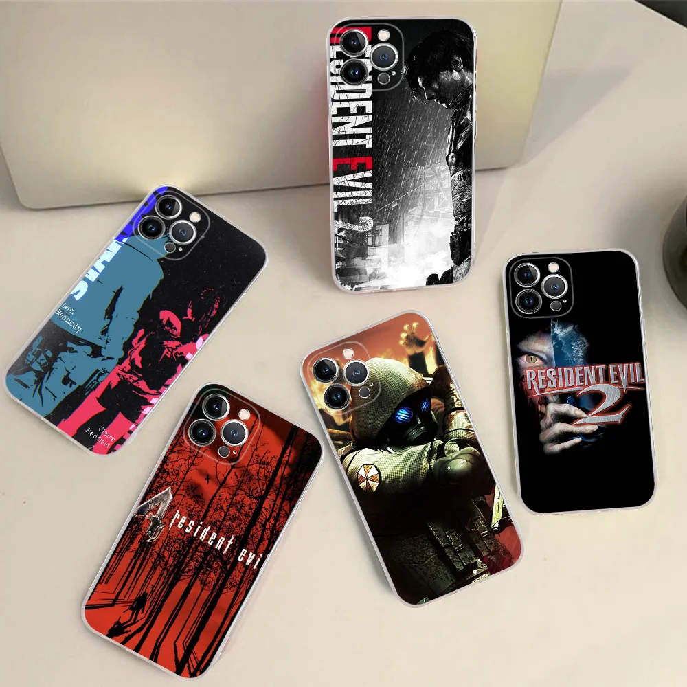 R-RESIDENT GAME EVILS Phone Case Silicone Soft For Iphone 15 14 13 12 11 Pro Mini XS MAX 8 7 6 Plus X XS XR Cover