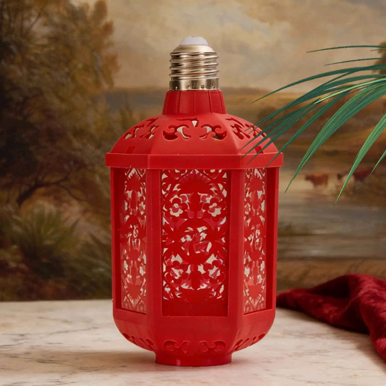 Spring Festival Lantern Lucky Fu Pattern Light Ceiling Hanging Decoration E27 Bulb Socket Festival Atmosphere Light