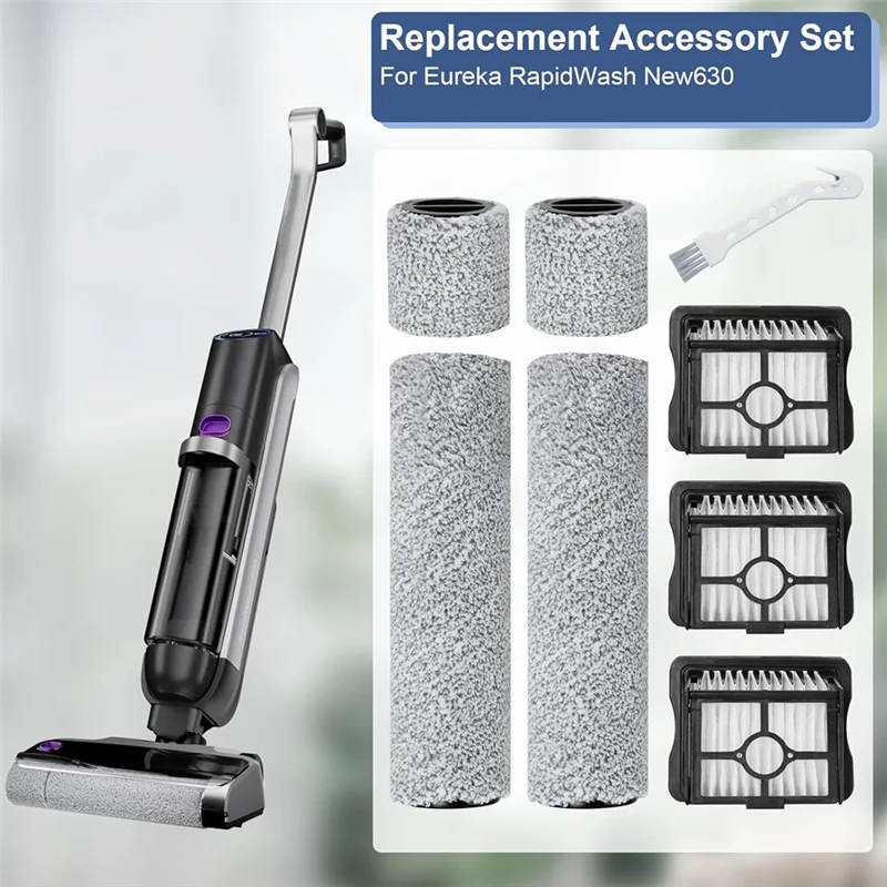 Abwm-Per Eureka Rapidwash New630 Robot Aspirapolvere Spazzola A Rullo Principale Filtro Hepa Parti Di Ricambio Accessori