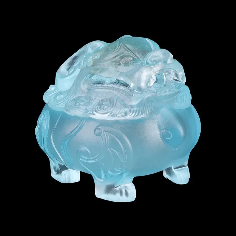 Vintage Glazed Dragon Beast Incense Burner Ceramic Aromatherapy Furnace for Home Living Room Study Desk Decoration Buddhist