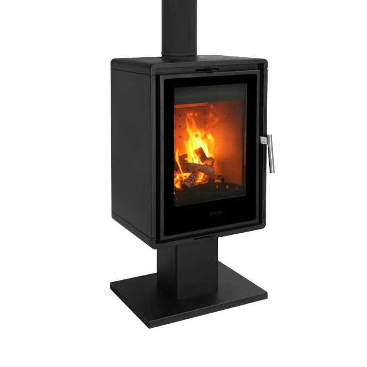 Modern Indoor Heating Wood-Burning Fireplace Freestanding Eco-friendly Curved Real Fire Design Living Room JOOCHEN 1 Year Carbon