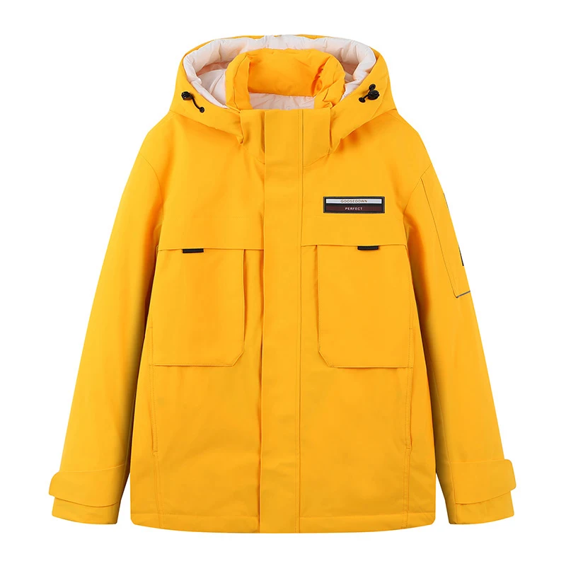 

Мужская повседневная пуховая куртка 2023 года, зимняя, теплая, для альпинизма, с защитой от холода, с наполнителем из гусиного пуха, молодежная, модная верхняя одежда