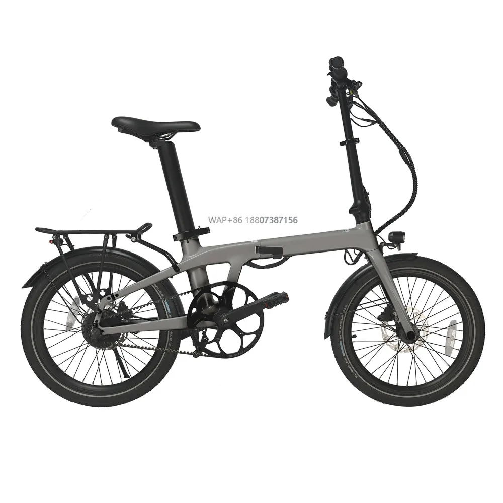 

Технологичный 20-дюймовый городской складной велосипед для поездок на работу, полностью карбоновый, 7 скоростей, легкий