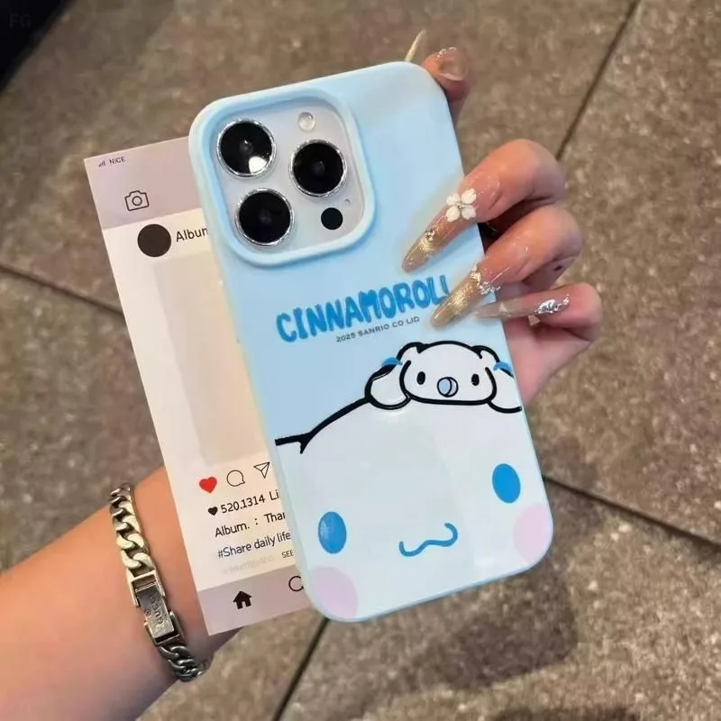 Sanrio Kuromi funda de teléfono para IPhone 17 Pro Max 17 Air IPhone 16 15 funda protectora de dibujos animados Apple 14 Plus 13 12 cubierta a prueba de golpes