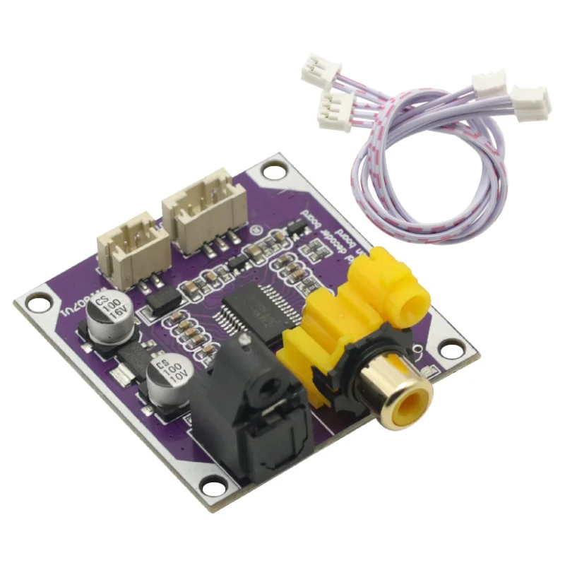 DAC Digital Audio Decoder 24bit 192khz Optical Fiber Coaxial Digital Signal Input Stereo Output Decod board