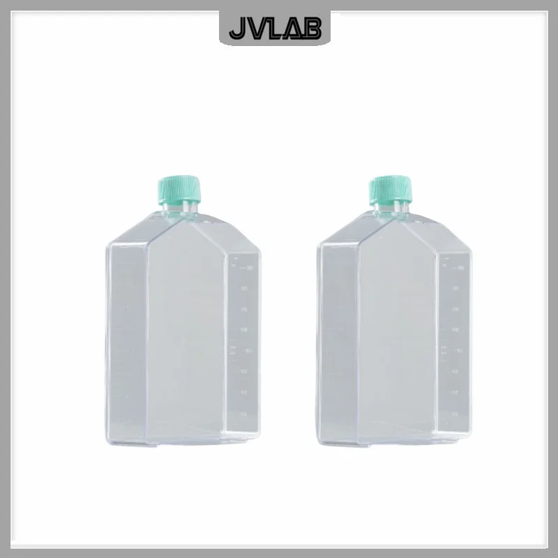 

Cell and Tissue Culture Flask Canted Neck Flasks 850ml Standard Surface Treated Cell Growth Area 300cm2 Sterilized Packing 3/PK