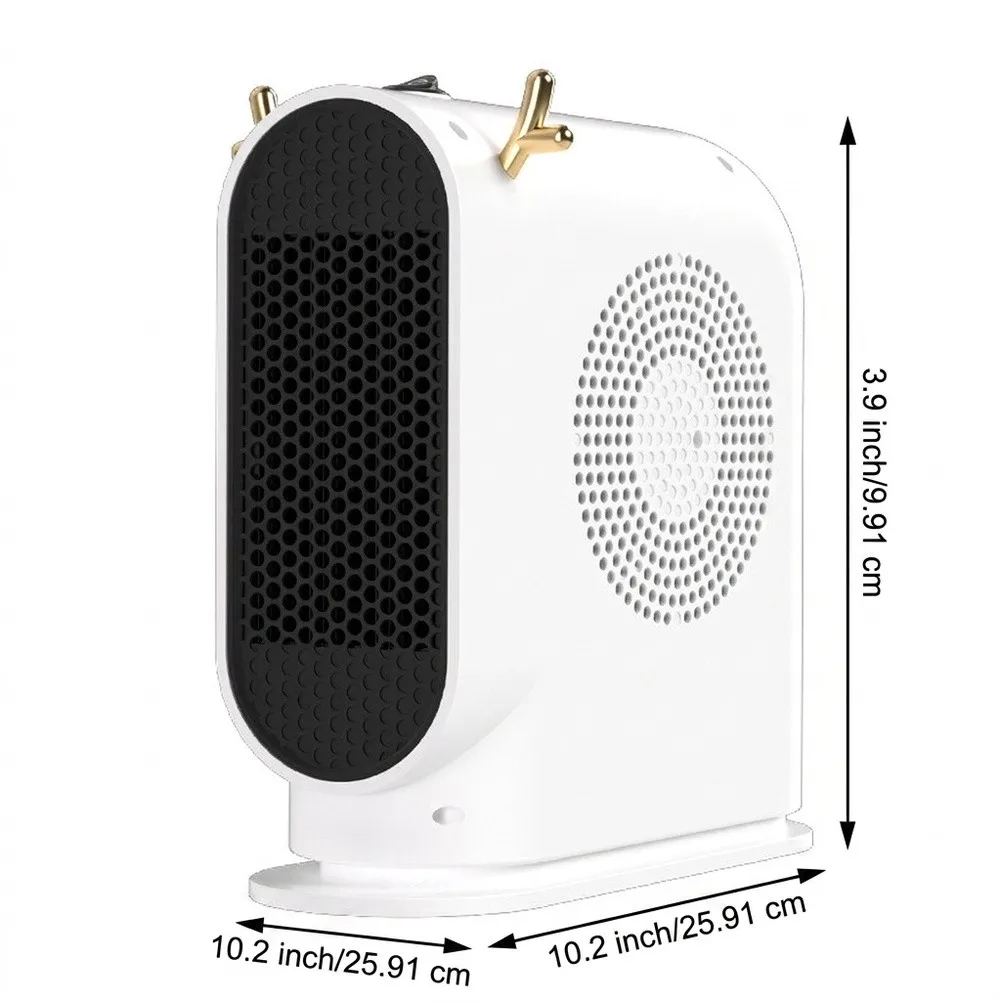 Portable Mini= Heater For Instant Warmth: Ultra-Quiet Desktop Fan With Fast Energy-Saving Heating For Home Office Bedroom Dorm