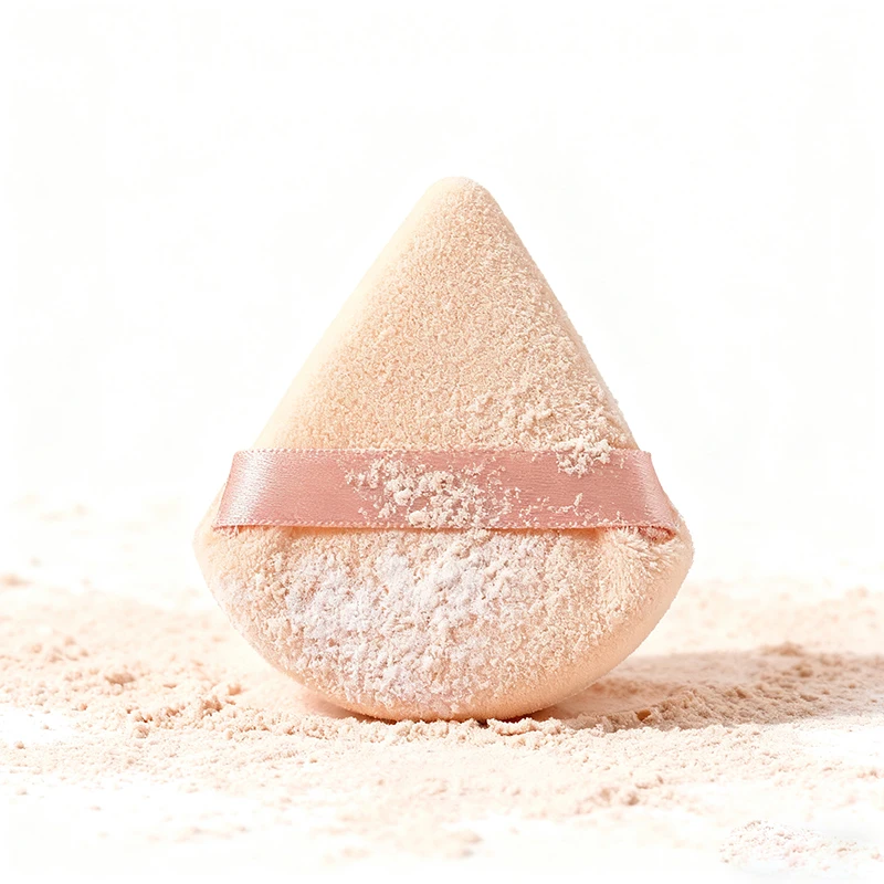 3pcs 삼각형 파우더 퍼프 페이스 메이크업 스펀지 소프트 벨벳 코스메틱 퍼프 블렌더 뷰티 파운데이션 스펀지 메이크업 액세서리