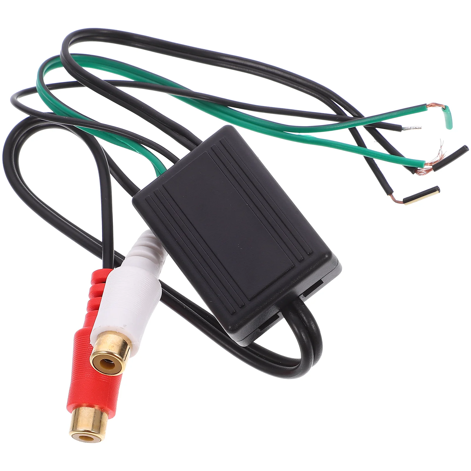 

Audio Adapter Cable RCA for Subwoofer Vehicle Speaker Car Supply Line Output Converter High to Low Wire
