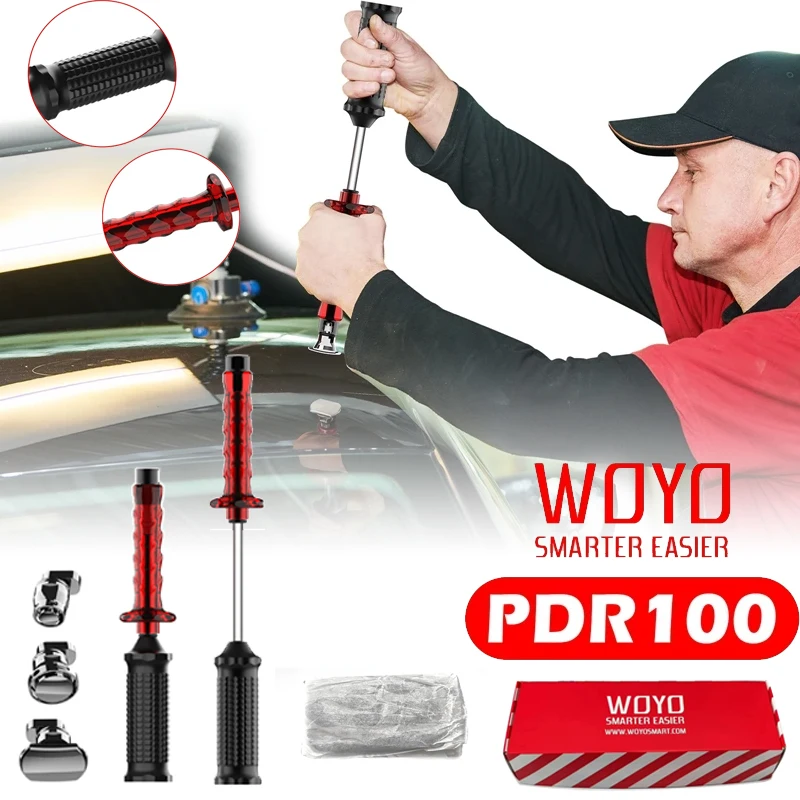 For WOYO PDR100 Slide Hammer Dent Puller with Tabs Set  Car Dent Repair Tools Automotive PDR Paintless Dent Pulling tools suit