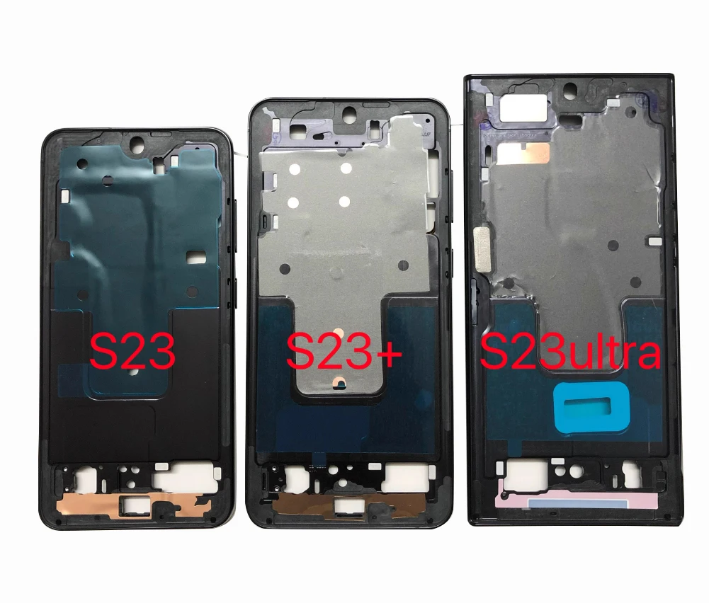 

10Pcs LCD Display Middle Frame Front Housing Mid frame Bezel For Samsung Galaxy S23 Plus S23 Ultra US EU Version