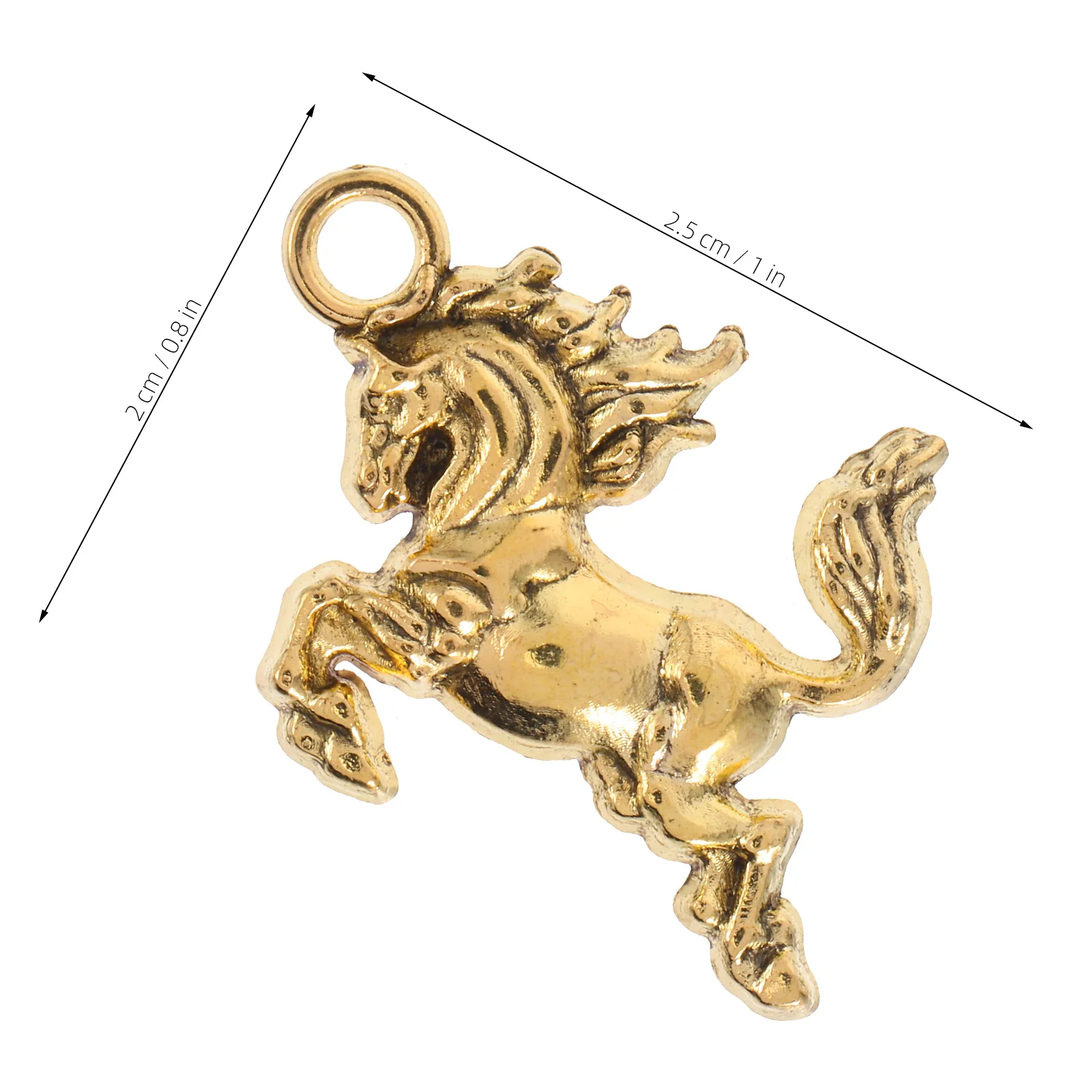 60 قطعة 2026 حُليات المجوهرات حقيبة يد الحصان حلية خرطوم صغير لصياغة استرخى أقراط السنة الصينية الجديدة حقيبة يد الحصان حلية