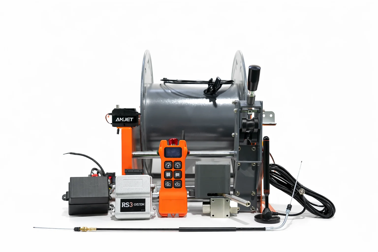 RS3-MAX Industrial Sewer Jetter Control System with Wireless Remote and Engine Start/Stop for Drain Cleaning Machines