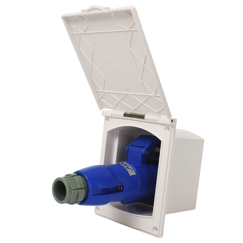 TYTXRV OEM RV مداخل طاقة 240 فولت 16 أمبير قابس طاقة قفل تويست مدخل أبيض #6