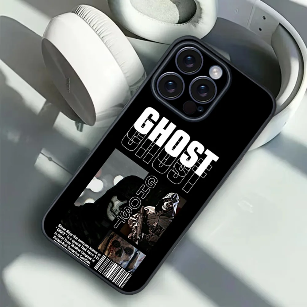 COD Call Of Duty G-Ghost Phone Case For iPhone 16 15 14 13 12 11 PRO MAX PLUS Mini TPU Soft to Skin-friendly case