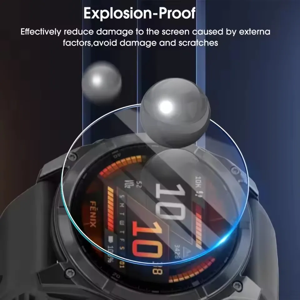 5 قطعة الزجاج المقسى للغارمين Fenix 7X 7S 7 6 8 47 مللي متر واقيات الشاشة فيلم ل Smartwatch #5