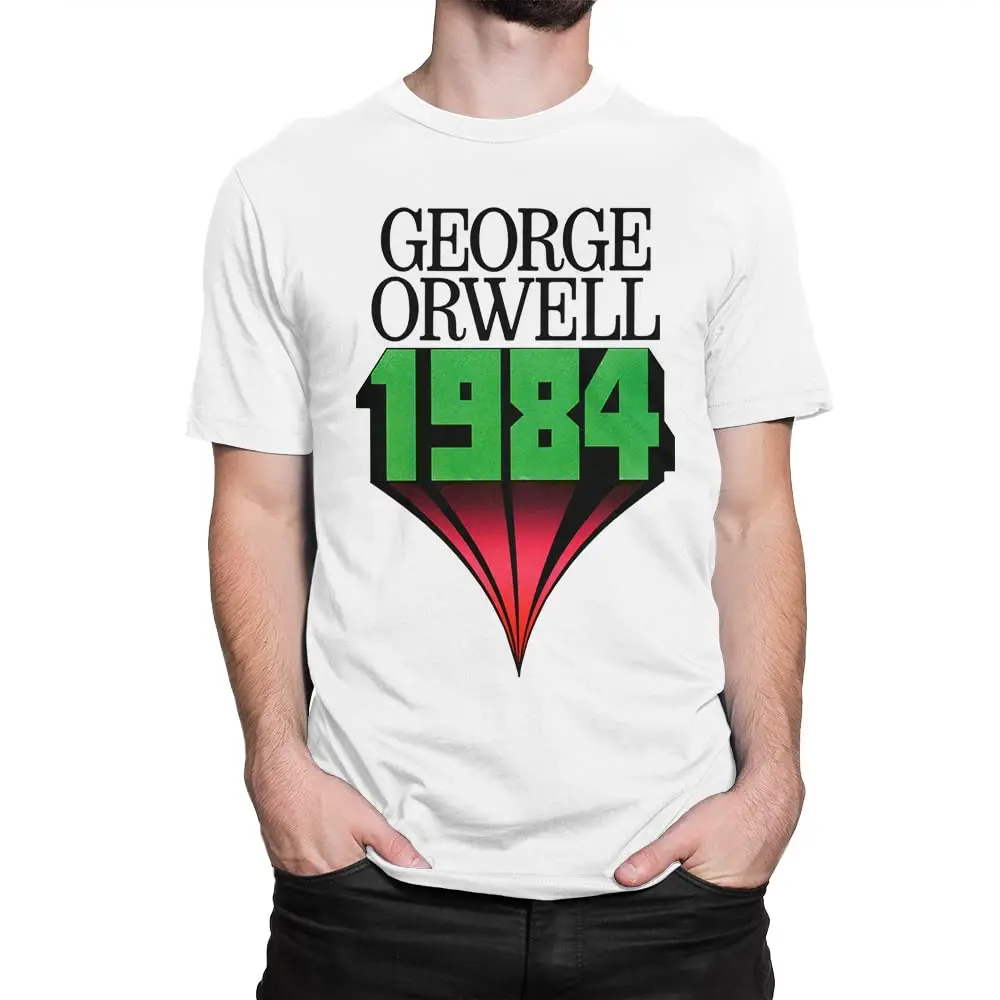 George Orwell - 1984 T-ShirtAnime Pattern High Quality Short SleeveUnisex T-shirts for Men Women Summer Tees Cotton Luxury brand