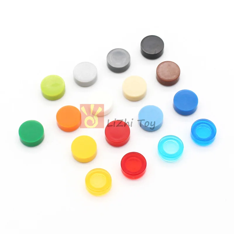 

500pcs MOC Brick 98138 Tile Round 1x1 Building Block Education Toys DIY Accessory Compatible with 35380 39797 Building Blocks