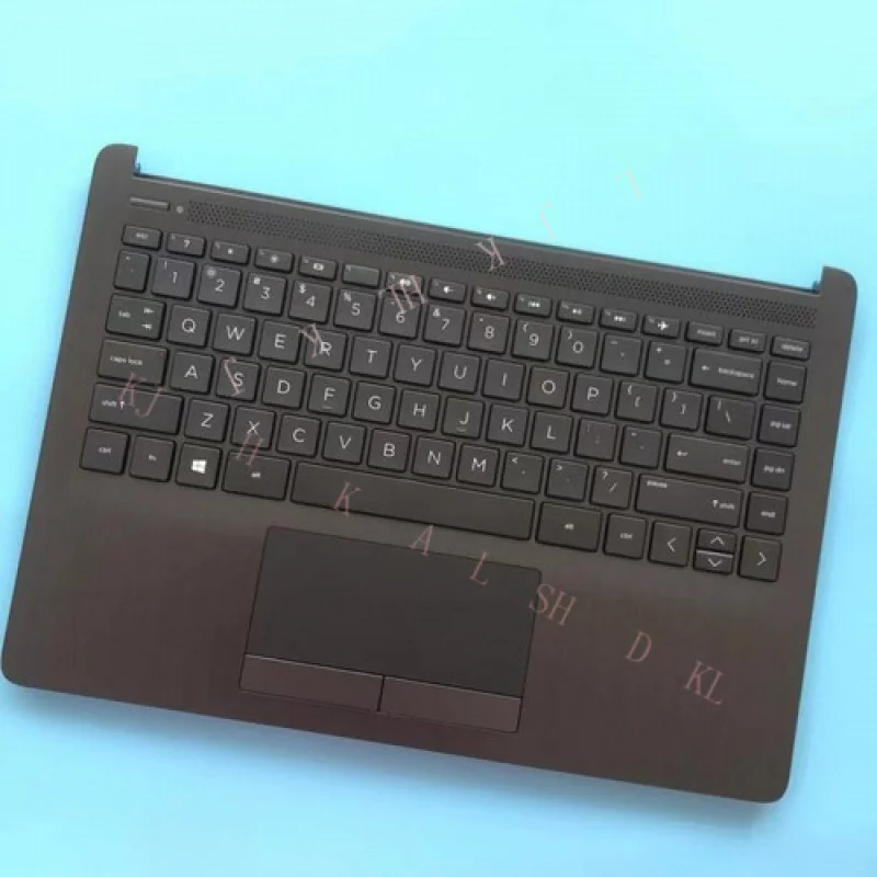 

N NEW For HP 14-CF 14S-CF 14-DK 14S-DK UPPER CASE PALMREST Touchpad Keyboard