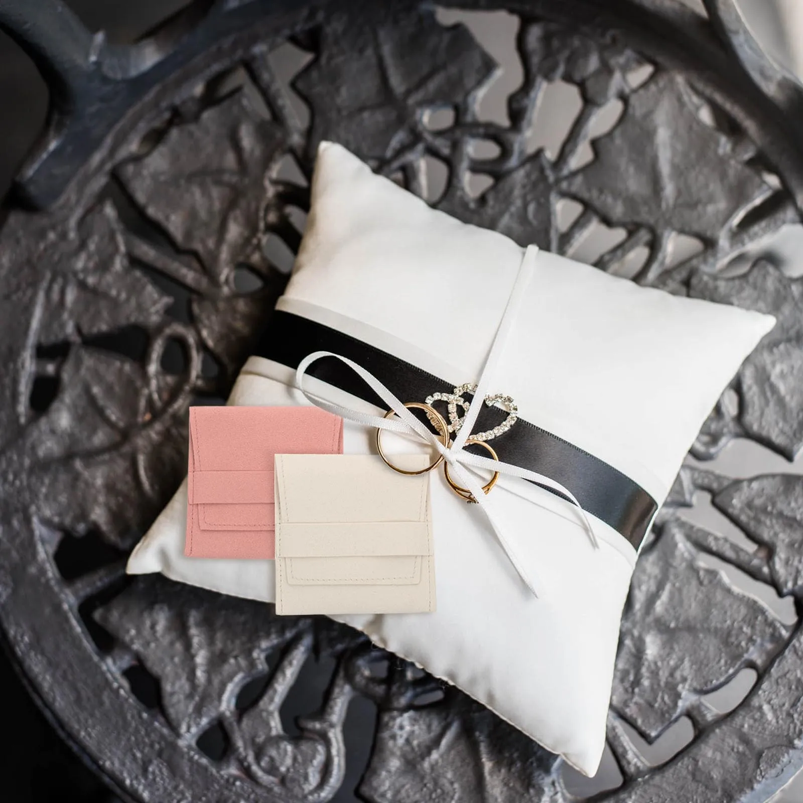 

2PCS Jewelry Bag Microfiber Cloth Pouch for Necklace Earring Storage ganizer Home Travel Gift Wedding Party Birthday Festival