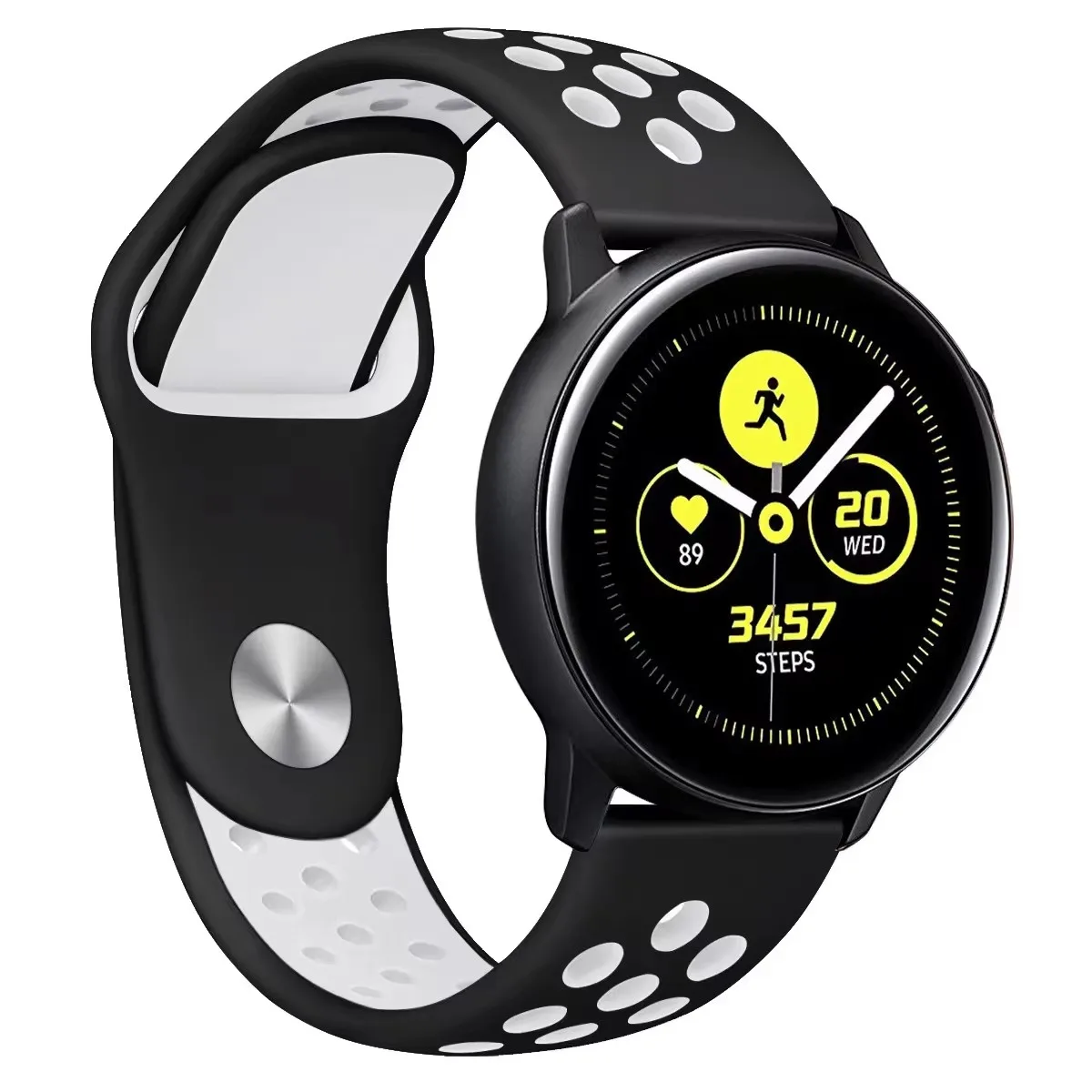 20mm Silicone Strap For Galaxy Watch 3 4 6Classic 5Pro 45MM 43 47MM For Samsung Galaxy Watch 7 6 5 4 40 44mm Sport Band Bracelet