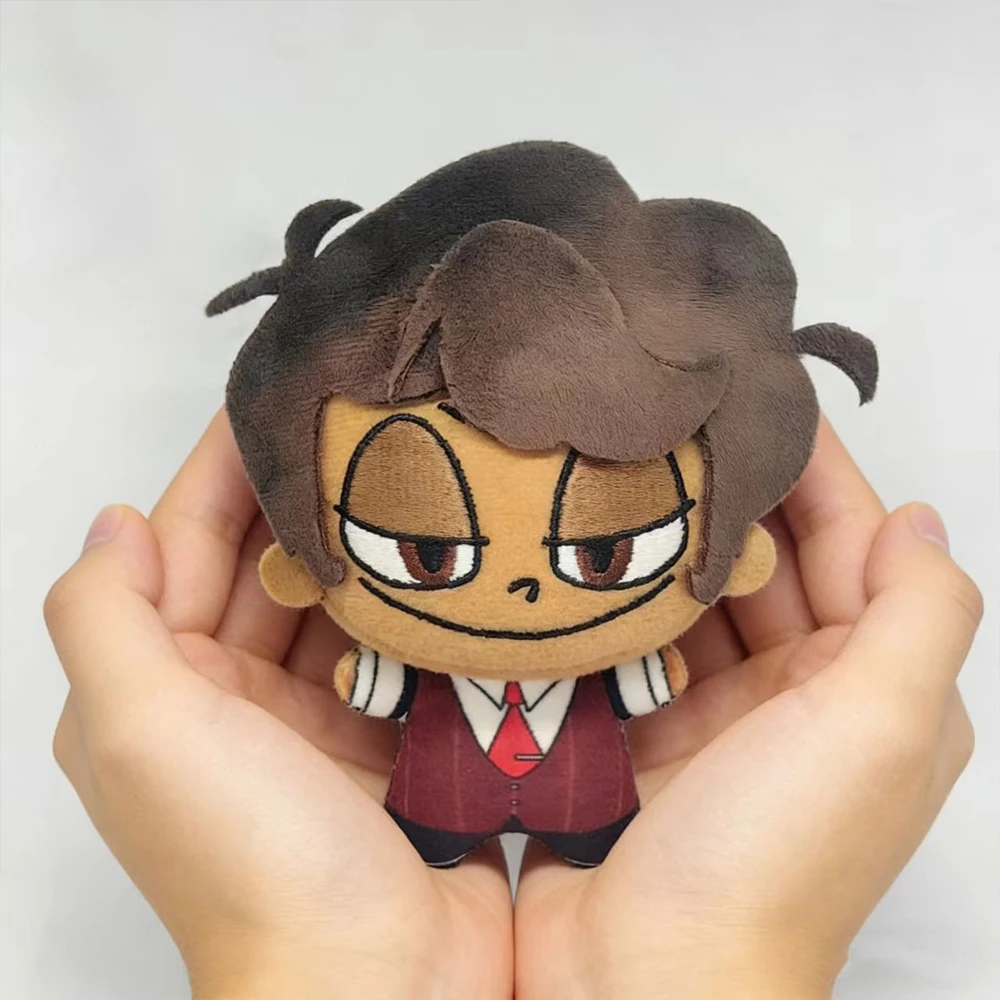 

10cm Latest Cute Before Birth Style Hazbin Anime Game Hotel Alastor Plush Toys Keychain Bag Plushie Doll Hanging Pendant Decor