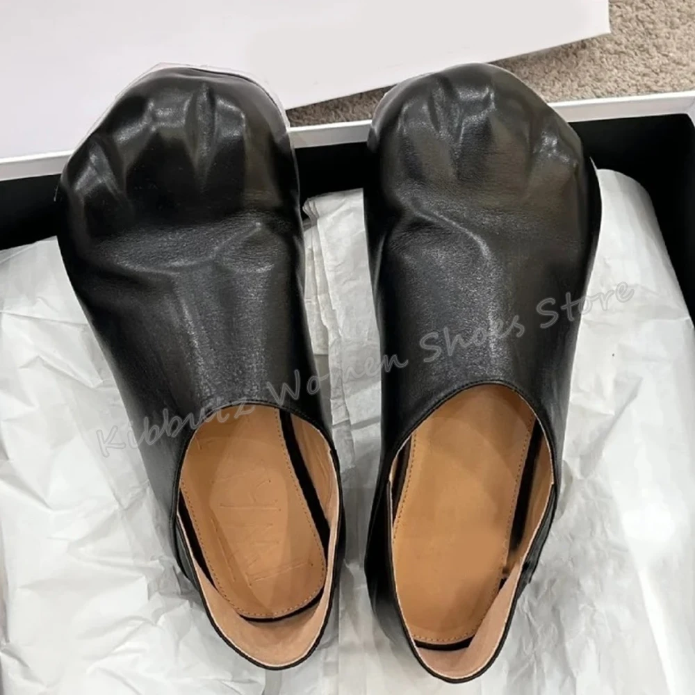 Katzen Pfote Schuhe echtes Leder einfarbig Slip-On Wohnung mit Neuheit Mode sexy prägnante sexy Runway Show Frauen außerhalb Schuhe