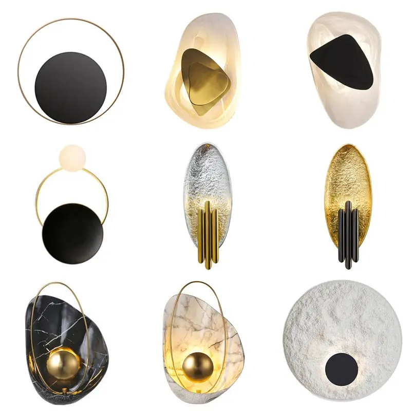 

Modern Art LED Wall Lamp Deco Light Background Wall Decoration for Bedside Bathroom Living Room Stairs Indoor Lighting