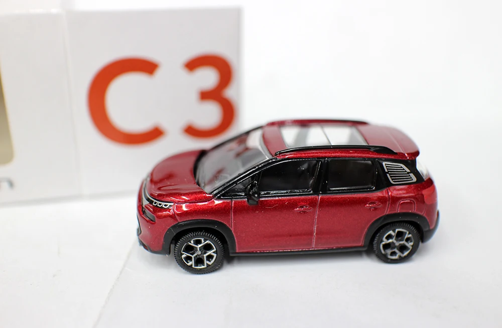 New 1/64 Scale  C3 Aircross 2021 By NorRev 3 inches Diecast Alloy toy Cars model For Collection Gift