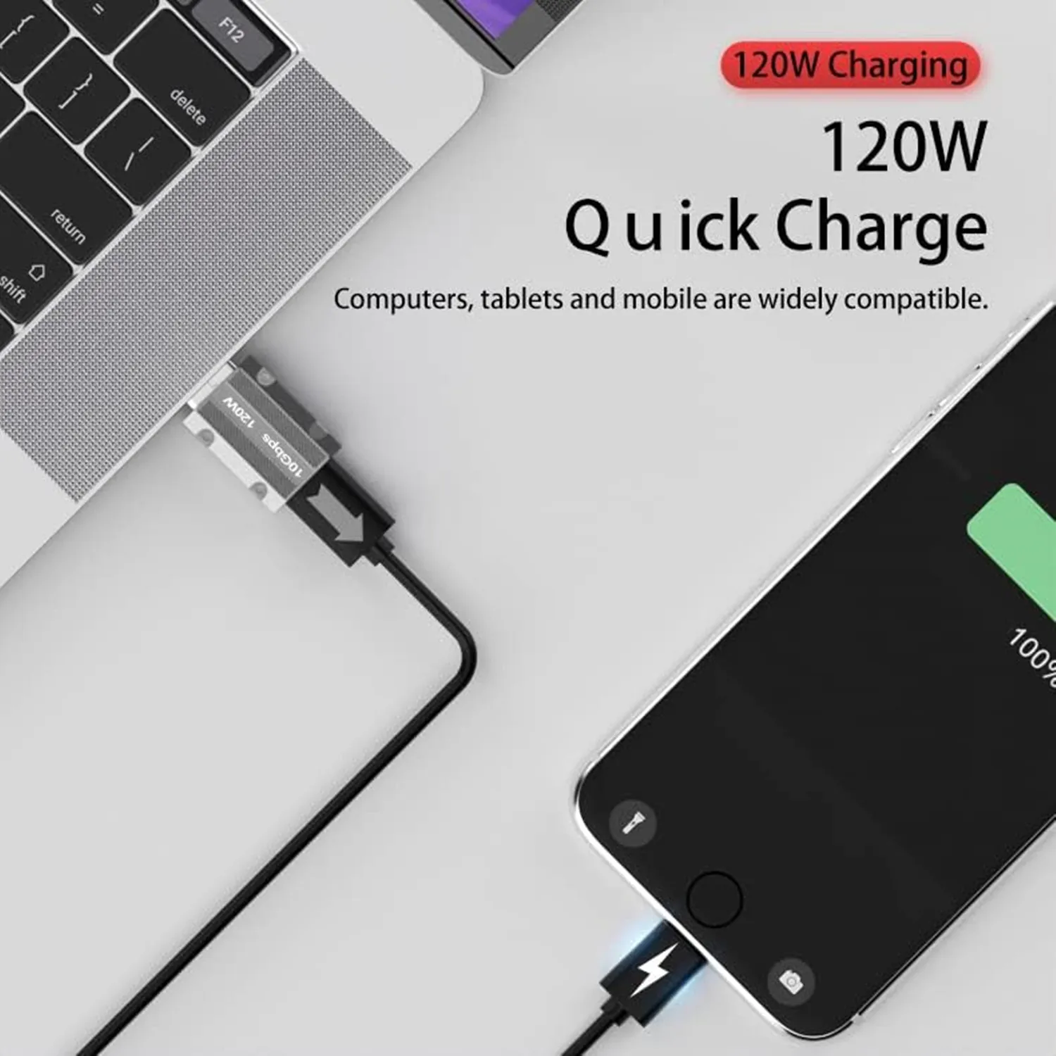 Адаптер USB C «мама» на USB «папа», 10 Гбит/с, двусторонний адаптер USB A типа C из цинкового сплава с высокоскоростной передачей данных 10 Гбит/с