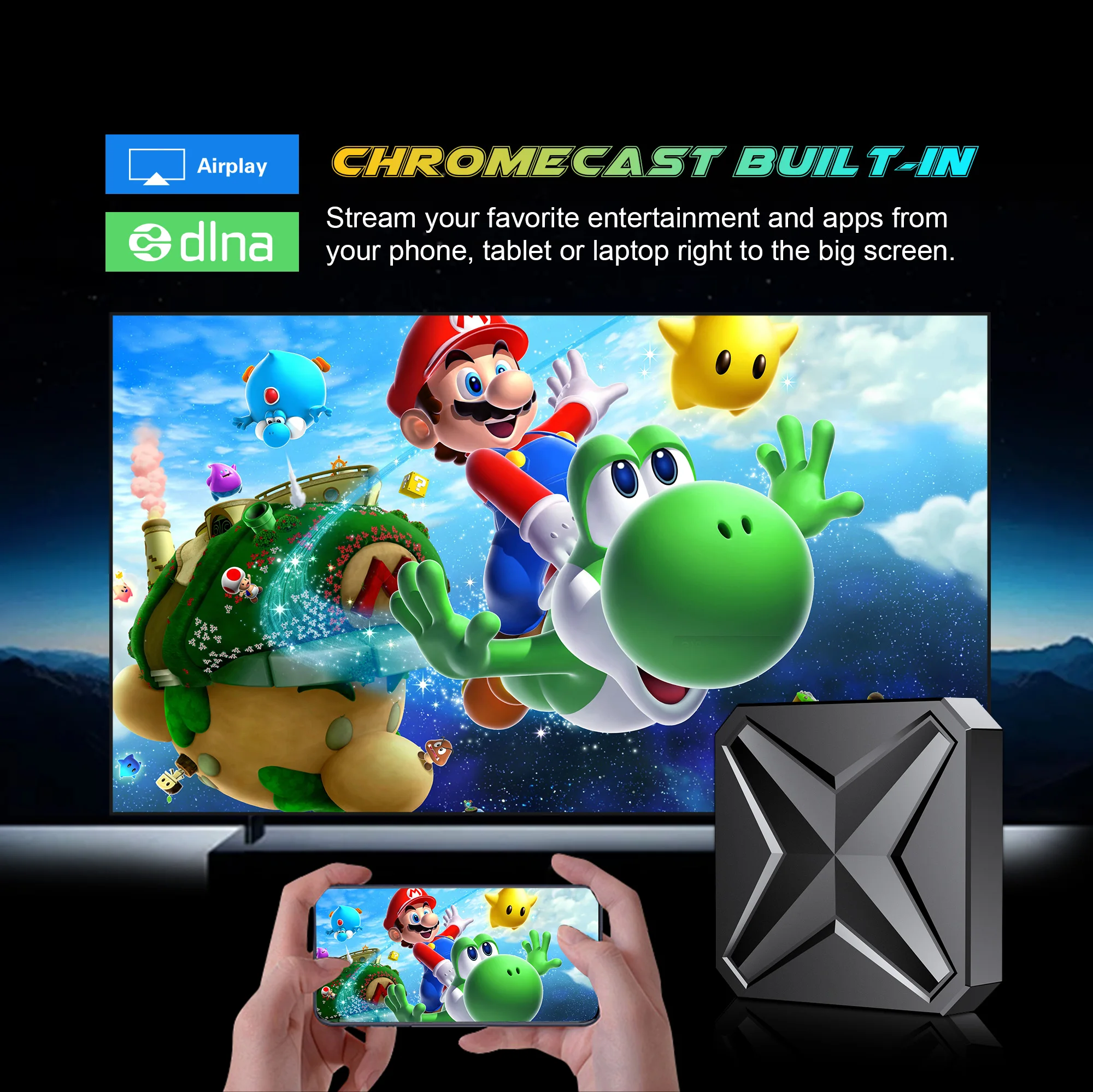 2025 Mortal Q1 MINI + Android Box TV واجهة UI المزدوجة Android 14.0 RK3518 8K Wifi 6 Google Assistant Netflix Smart TV Box