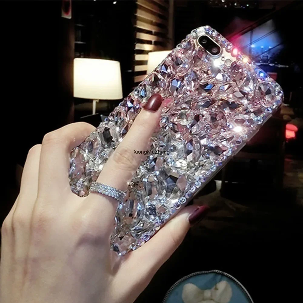 Fashion Crystal Diamond Cover for OPPO A98 A96 A95 A94 A93 A92S A91 A83 A79 A78 A77 A74 A73 A71 A60 A59 A58 A57 A77 Custom Case