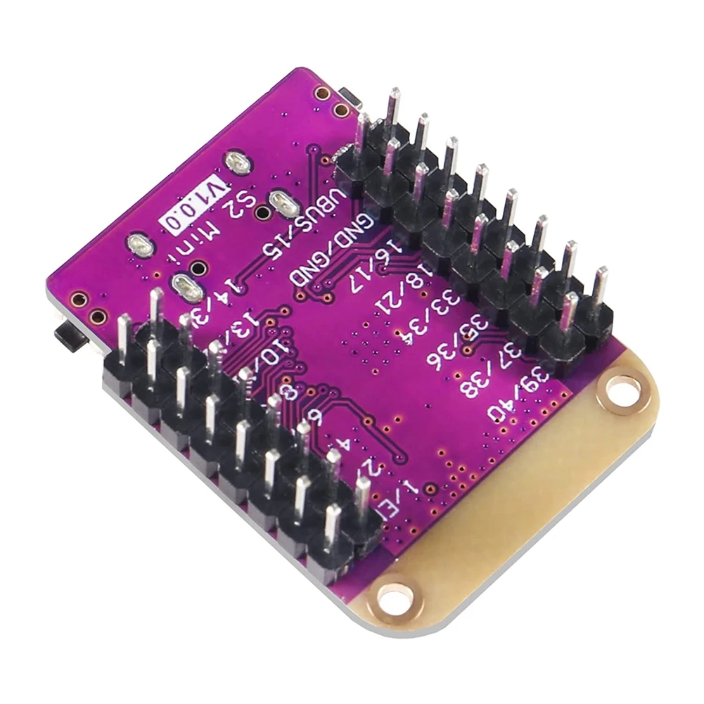 

Well Made-4Pcs ESP32 S2 Mini V1.0.0 Wifi IOT Board Based Wifi Development Board ESP32-S2FN4R2 ESP32-S2 4MB Flash 2MB PSRAM Micro