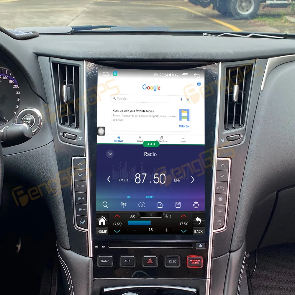لإنفينيتي Q50 Q50L Q50D Q60S 2015-2019 نظام ذكي مشغل وسائط متعددة لاسلكي Carplay Autoradio ستيريو GPS نافي تاتش