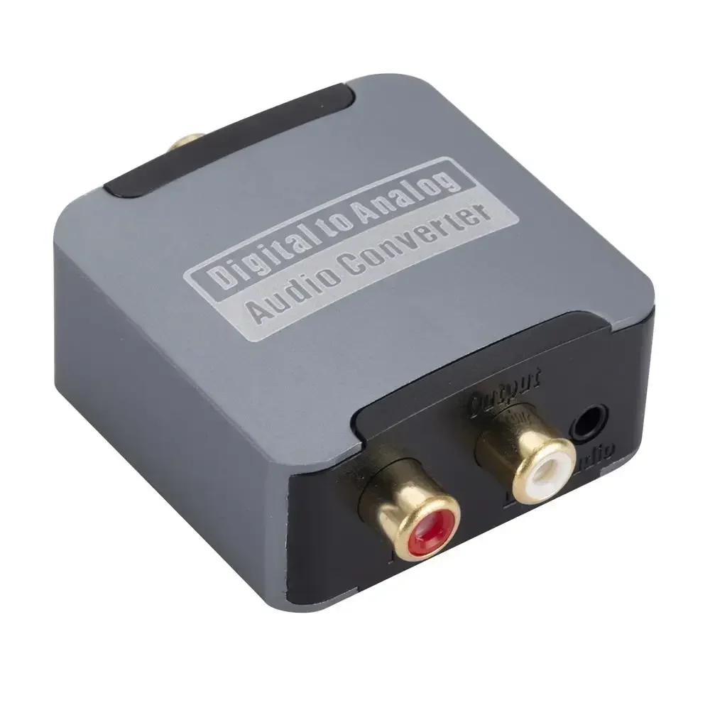 

Digital to Analog Audio Converter Digital Optical to Analog Converter Optical to 3.5 Jack Adapter